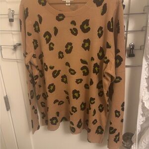 Style & Co. Camel Knit Top